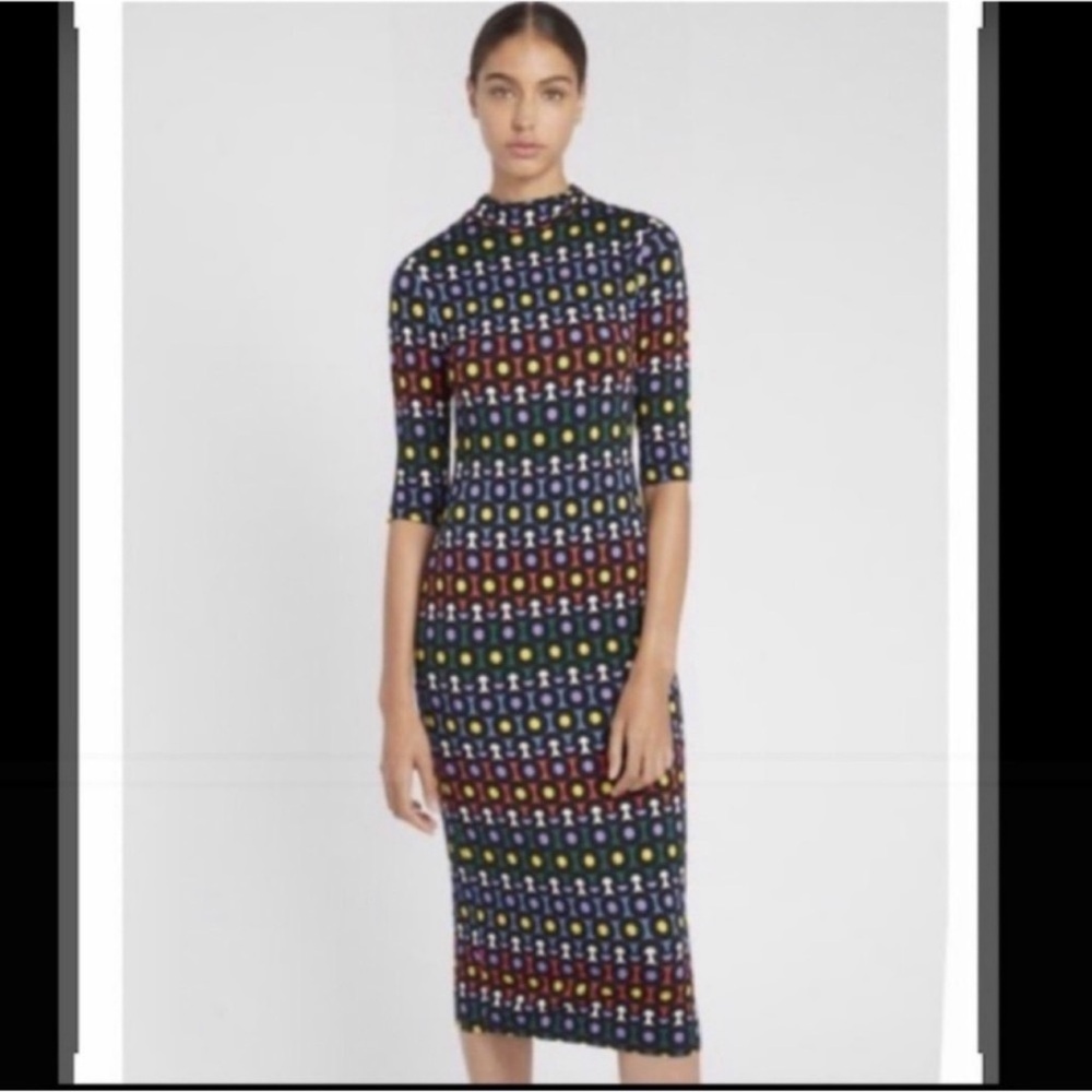 Alice and Olivia “Delora Rainbow Dot Geometric Dress" - Picture 2 of 11